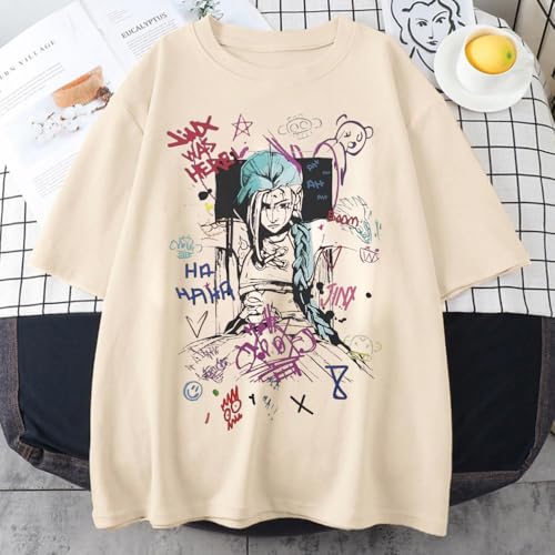 COMIC STREET Arcane Shirt | Jinx Shirt | League of Legends Merch | Unisex Cotton Tee | Oversized Graphic Tee, Arcane Fan Gift | Unisex Heavy Cotton Tee