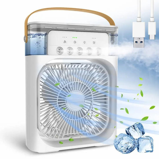 TEKCOOL Mini Cooler for Room Cooling AC Portable Mini Fan Artic Cooler with 7 Colors LED Light, 1/2/3 H Timer, 3 Wind Speeds and 3 Spray Modes for Office,Home,Dorm,Travel1